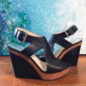 Michael Kors Black Wedge Heels! Like NEW!